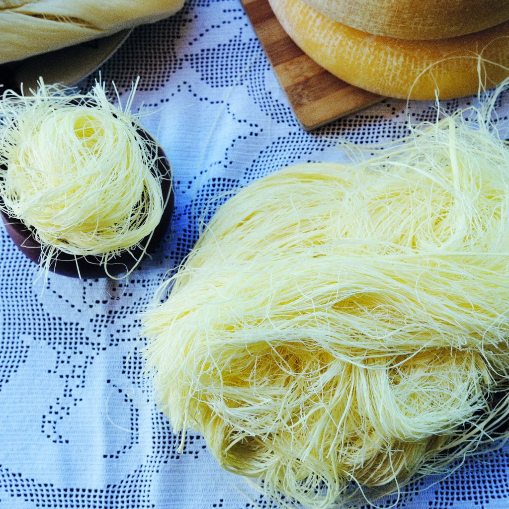 Tenili a traditional Georgian cheese