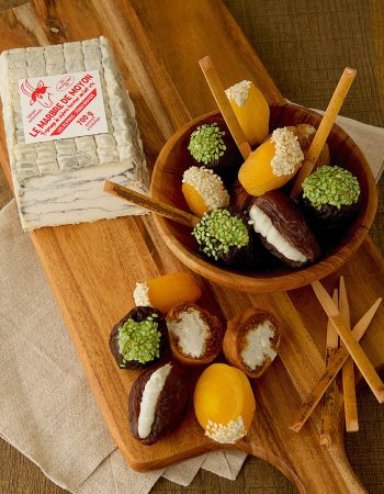 Stuffed fruits with Marbre de Moyon Barbichette