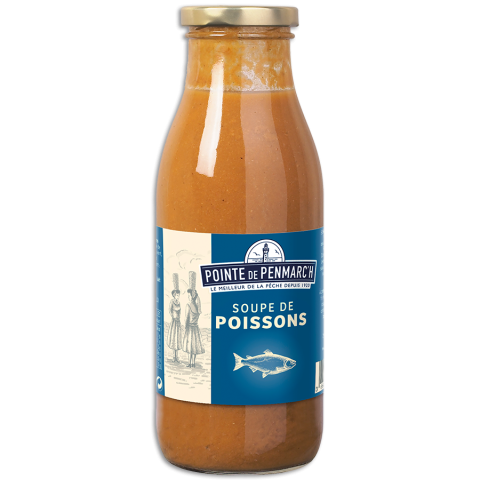 Fischsuppe nach bretonischer Art Pointe de Penmarc'h.