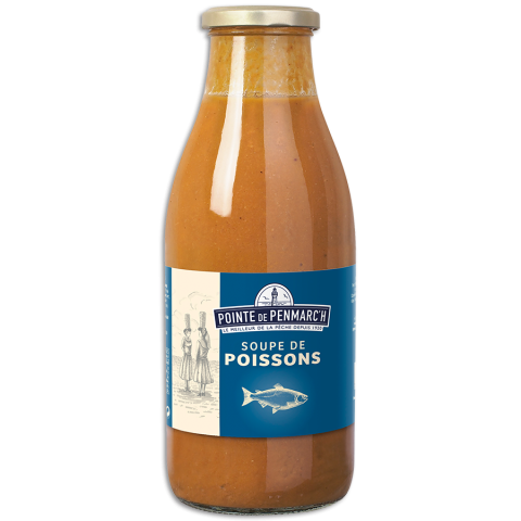 Fischsuppe nach bretonischer Art Pointe de Penmarc'h.