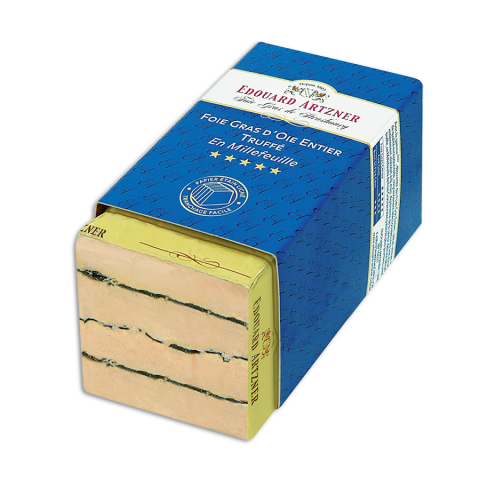 Millefeuille de foie gras d'oie truffé Edouard Artzner