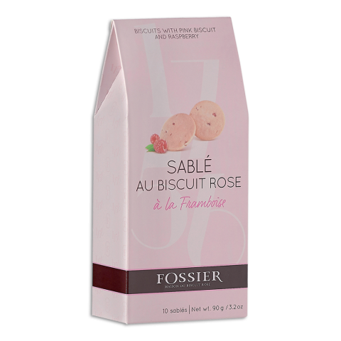 Sablé au biscuit rose à la framboise Fossier