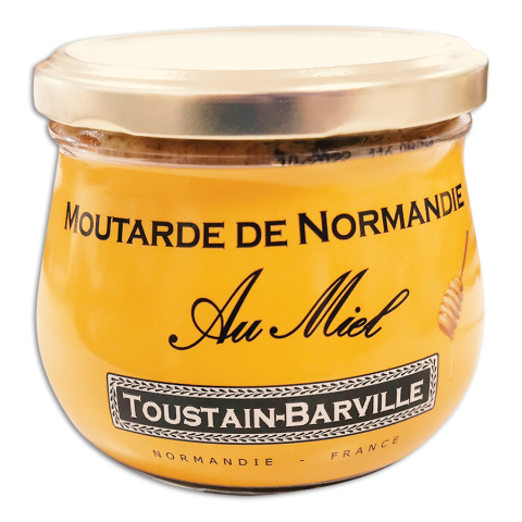 Moutarde Normandie Toustain Barville au vinaigre de cidre et Miel