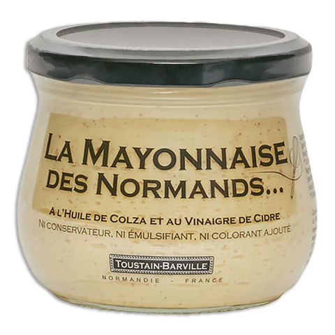 Mayonnaise Toustain Barville made from rapeseed oil and mustard from Normandy