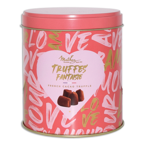 Truffes Nature Mathez boite métal Love