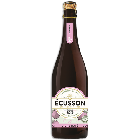 Cidre de Normandie brut rosé Écusson