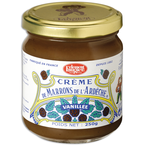Chestnut cream from Ardèche Clément Faugier in a glass jar