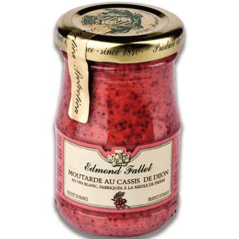 Dijon mustard with blackcurrant  Edmond Fallot