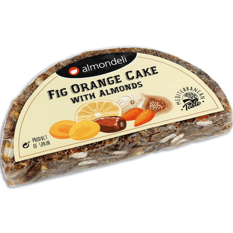 Fig cake with orange and almonds