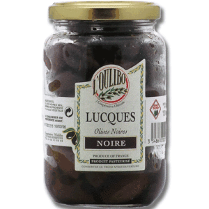 Schwarze Lucques Oliven L'Oulibo