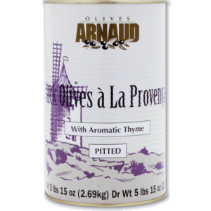 Olives noires dénoyautées Arnaud au thym