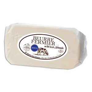 Beurre fermier cru doux  La Réserve des Crémiers
