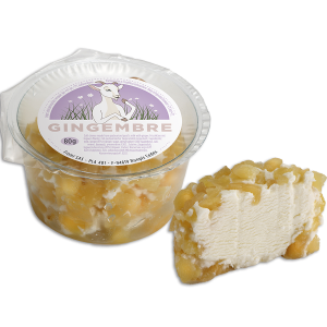 Frischer Ziegenkäse Barbichette Ingwer 80g Schale