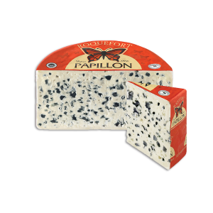 Roquefort AOP Papillon Vertikaler Aufschnitt